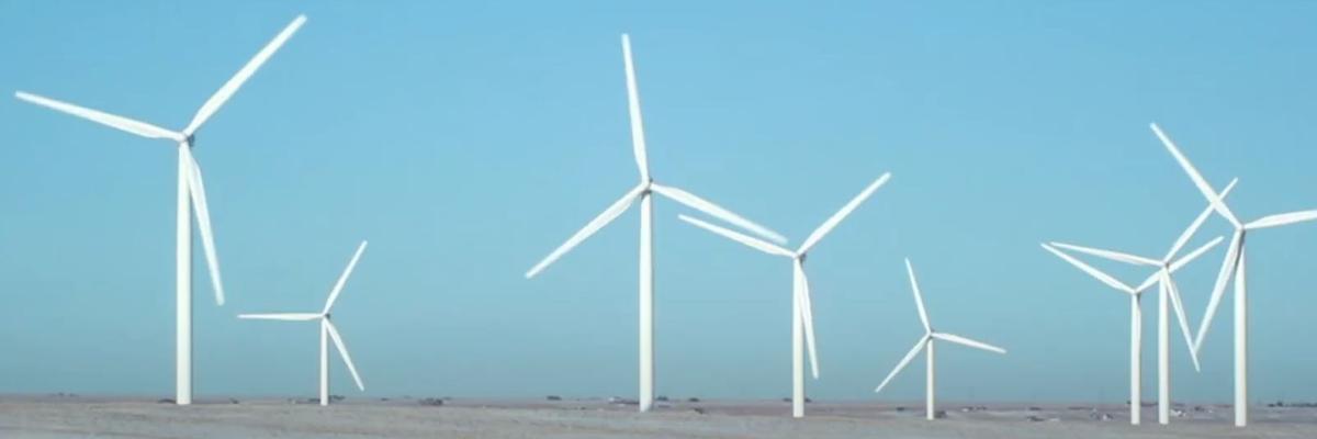Wind farm from Noratel video