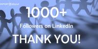 1000 followers on LinkedIn